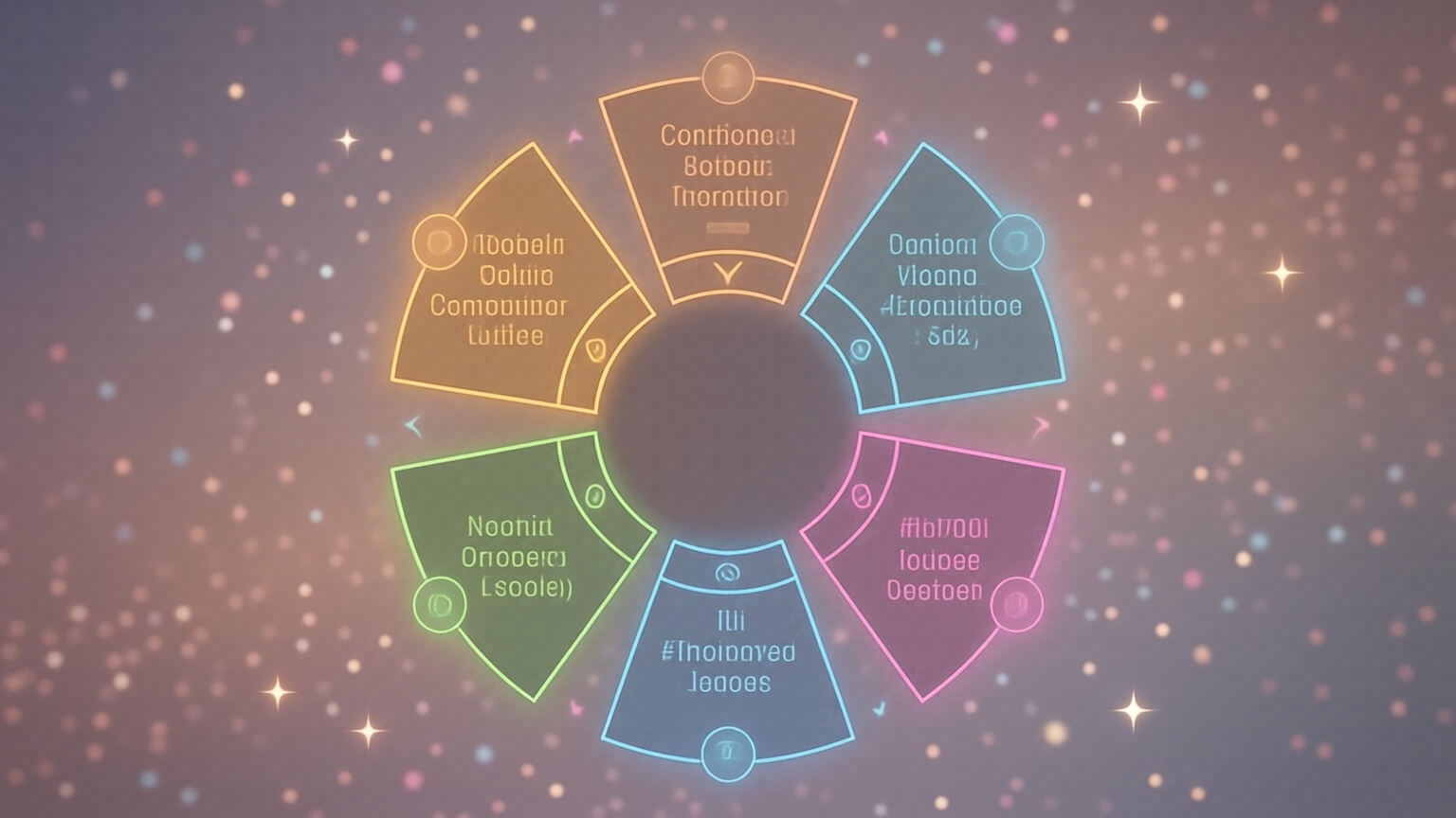 Ruleta de decisiones con confeti y destellos